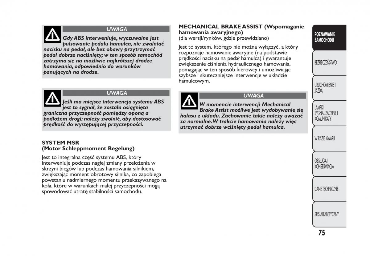 Fiat Panda III 3 instrukcja obslugi / page 79