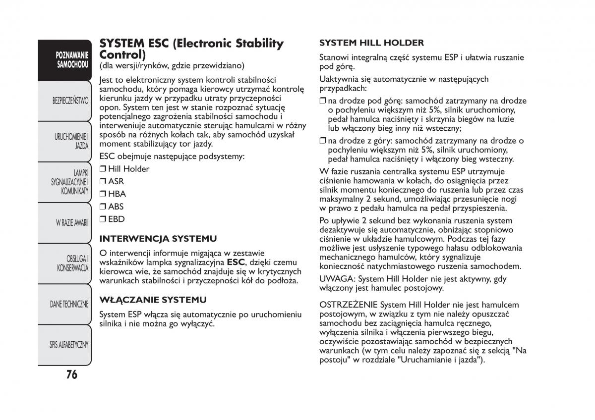 Fiat Panda III 3 instrukcja obslugi / page 80