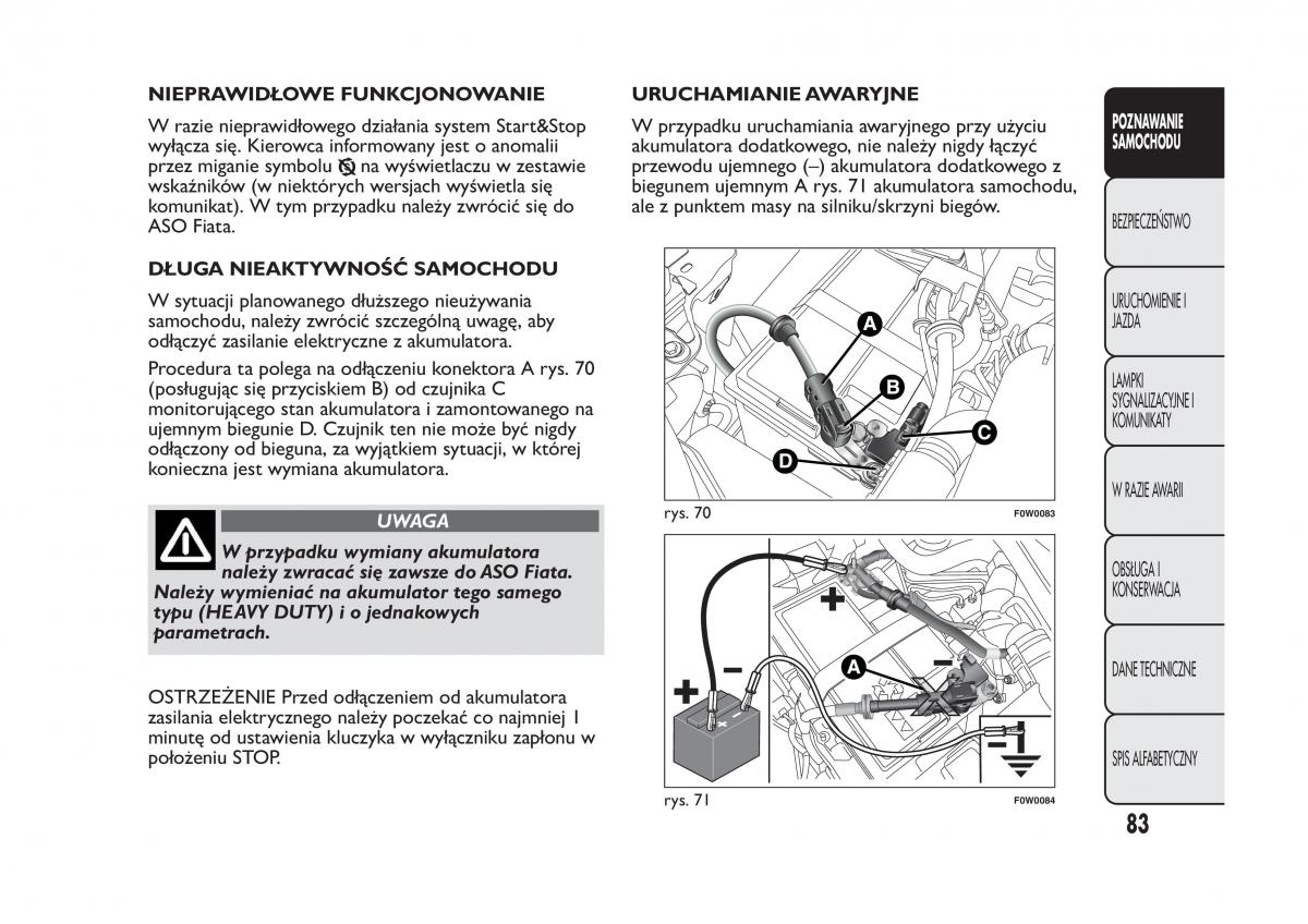 Fiat Panda III 3 instrukcja obslugi / page 87