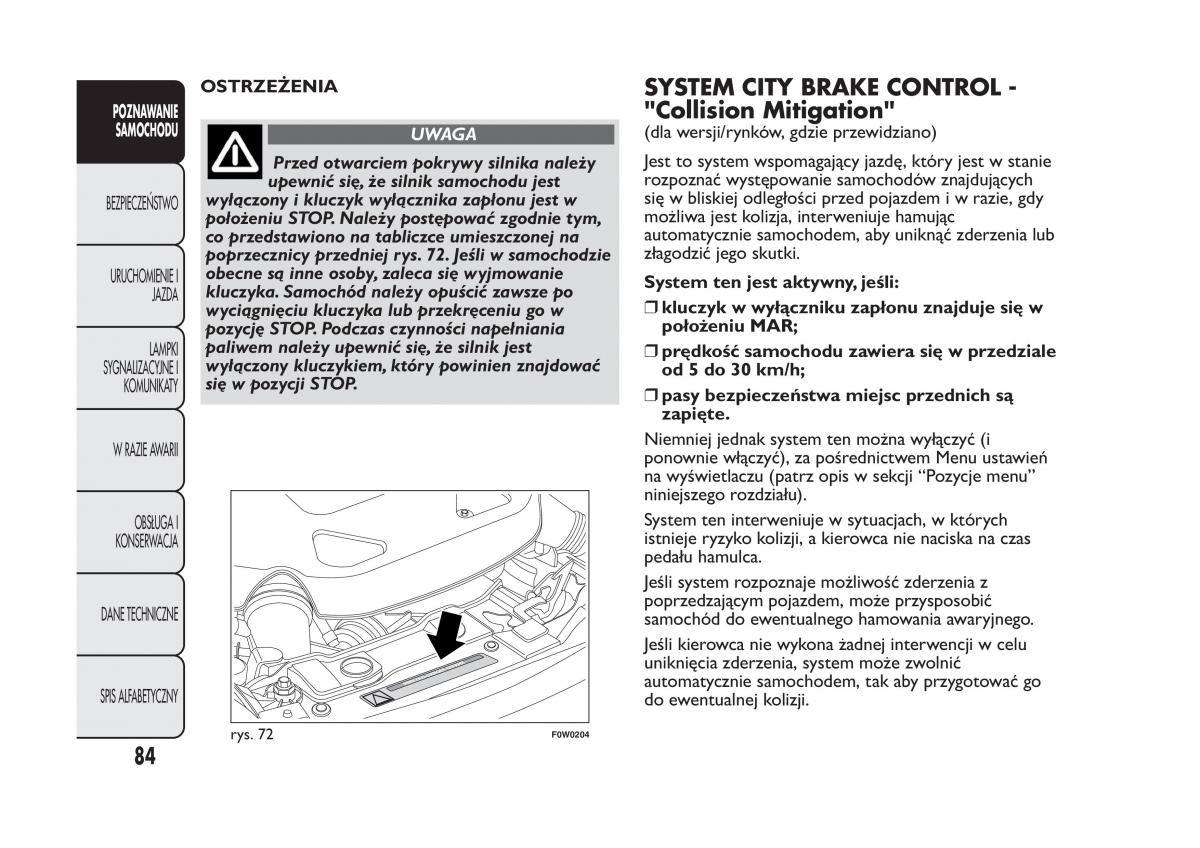 Fiat Panda III 3 instrukcja obslugi / page 88