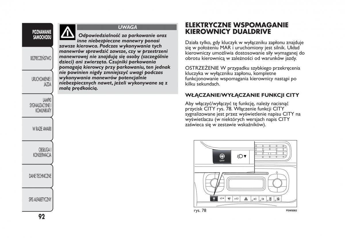 Fiat Panda III 3 instrukcja obslugi / page 96