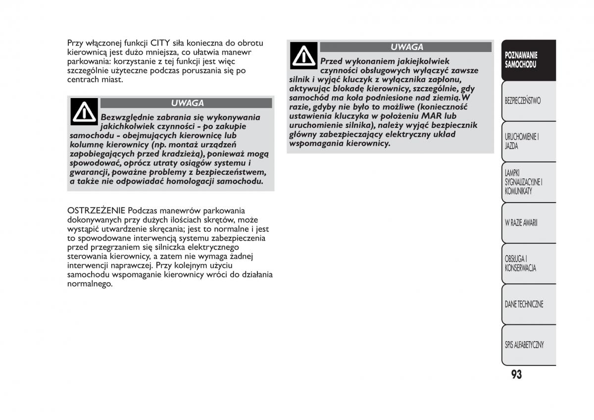 Fiat Panda III 3 instrukcja obslugi / page 97