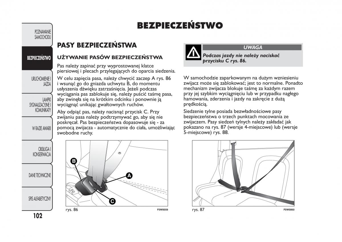 Fiat Panda III 3 instrukcja obslugi / page 106