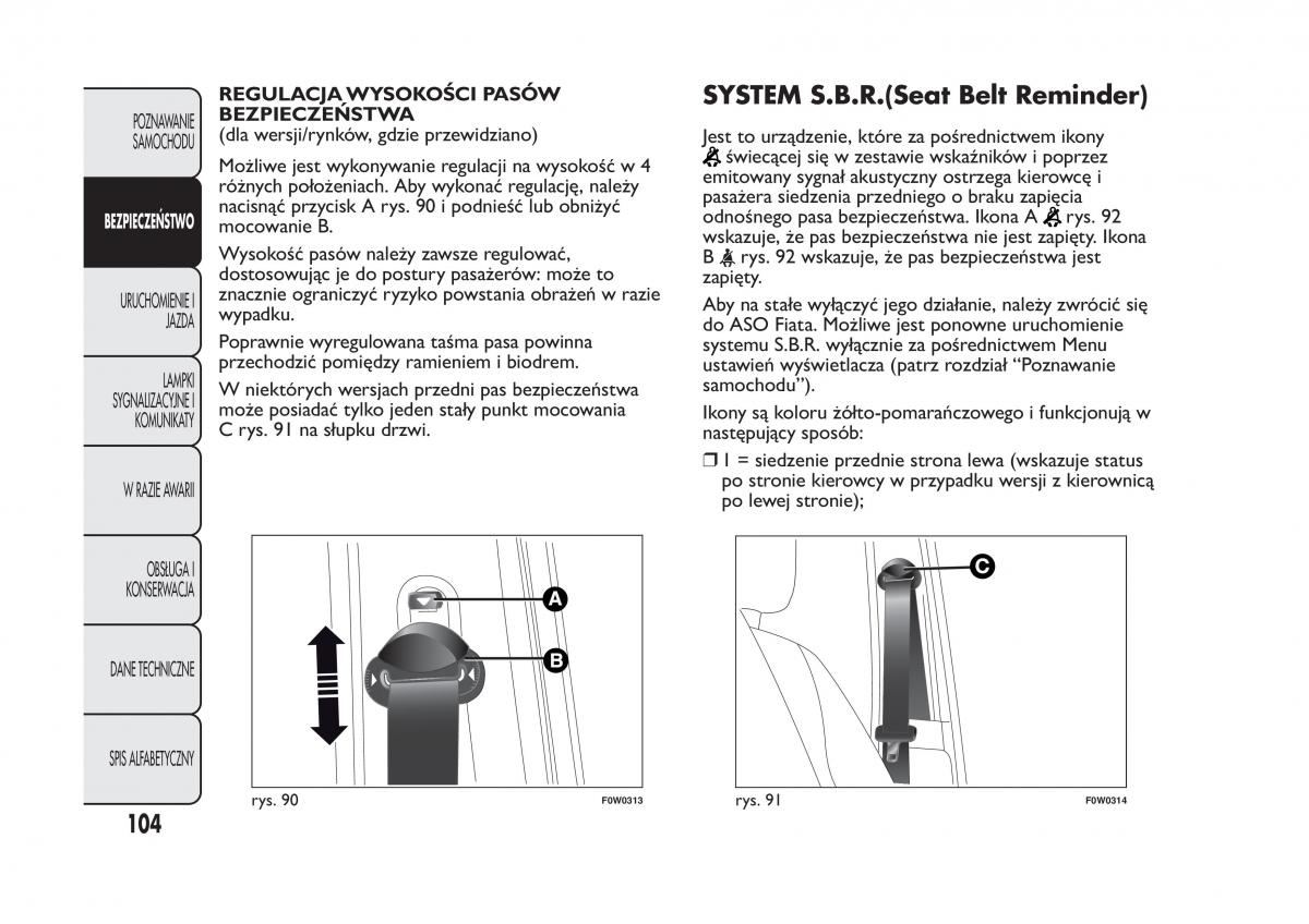 Fiat Panda III 3 instrukcja obslugi / page 108