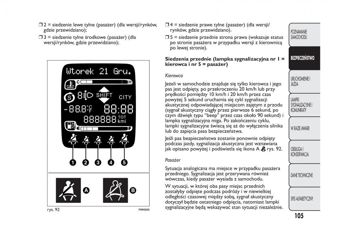 Fiat Panda III 3 instrukcja obslugi / page 109