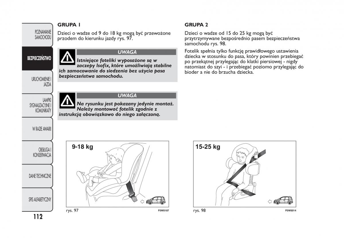 Fiat Panda III 3 instrukcja obslugi / page 116