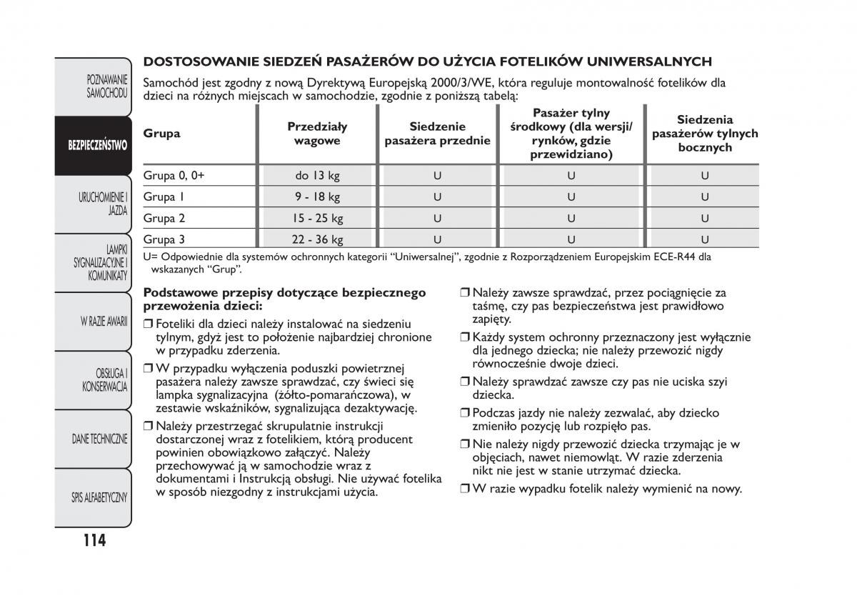 Fiat Panda III 3 instrukcja obslugi / page 118