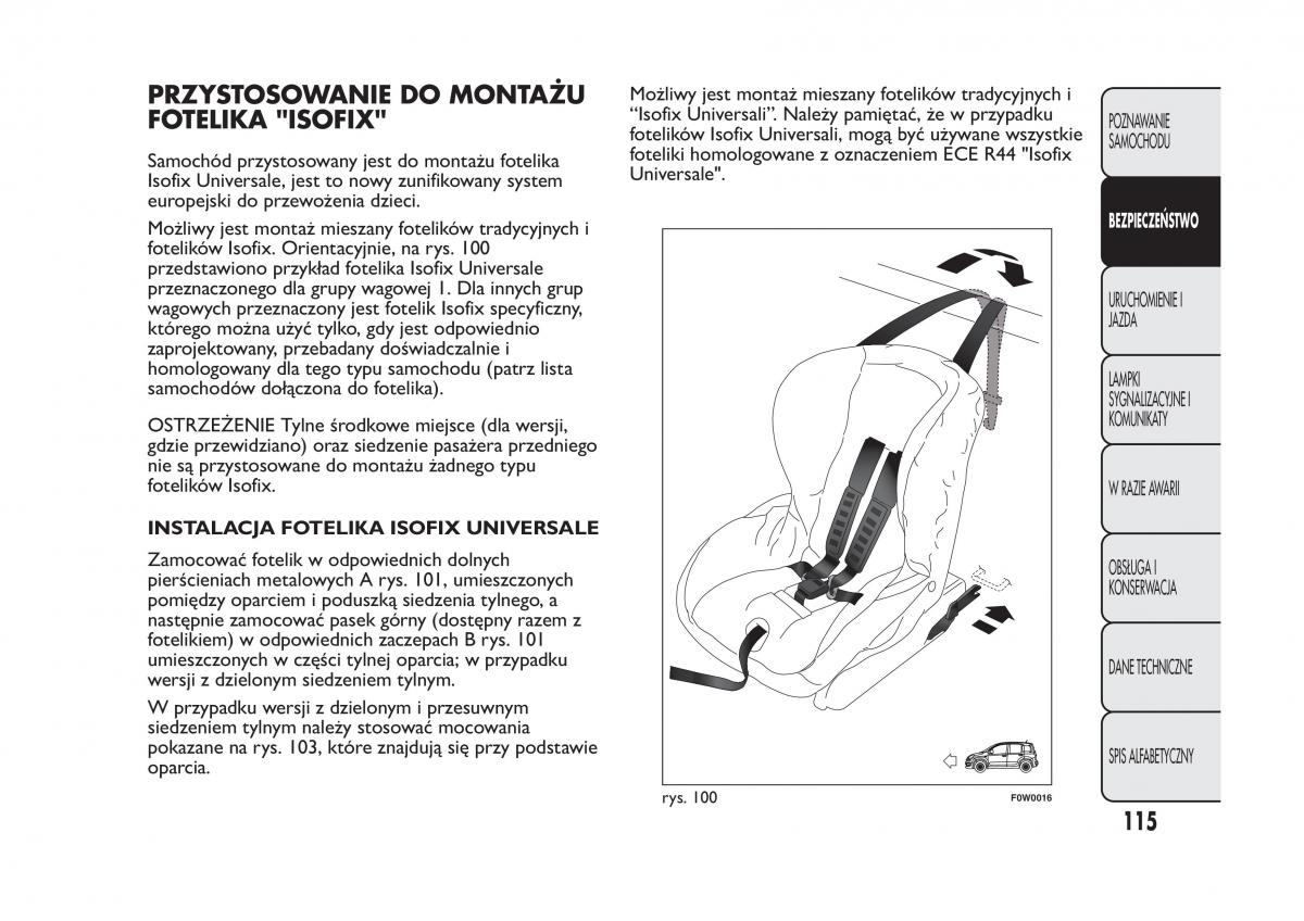 Fiat Panda III 3 instrukcja obslugi / page 119