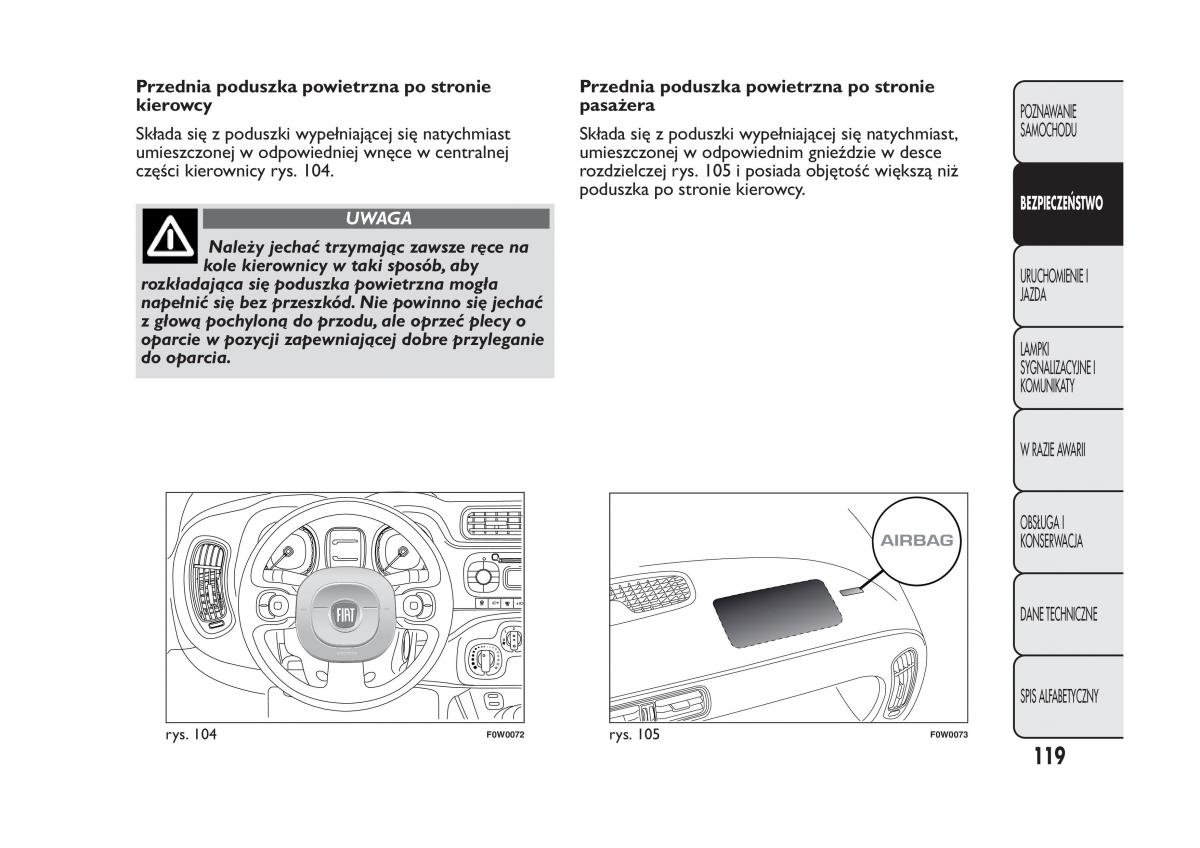 Fiat Panda III 3 instrukcja obslugi / page 123