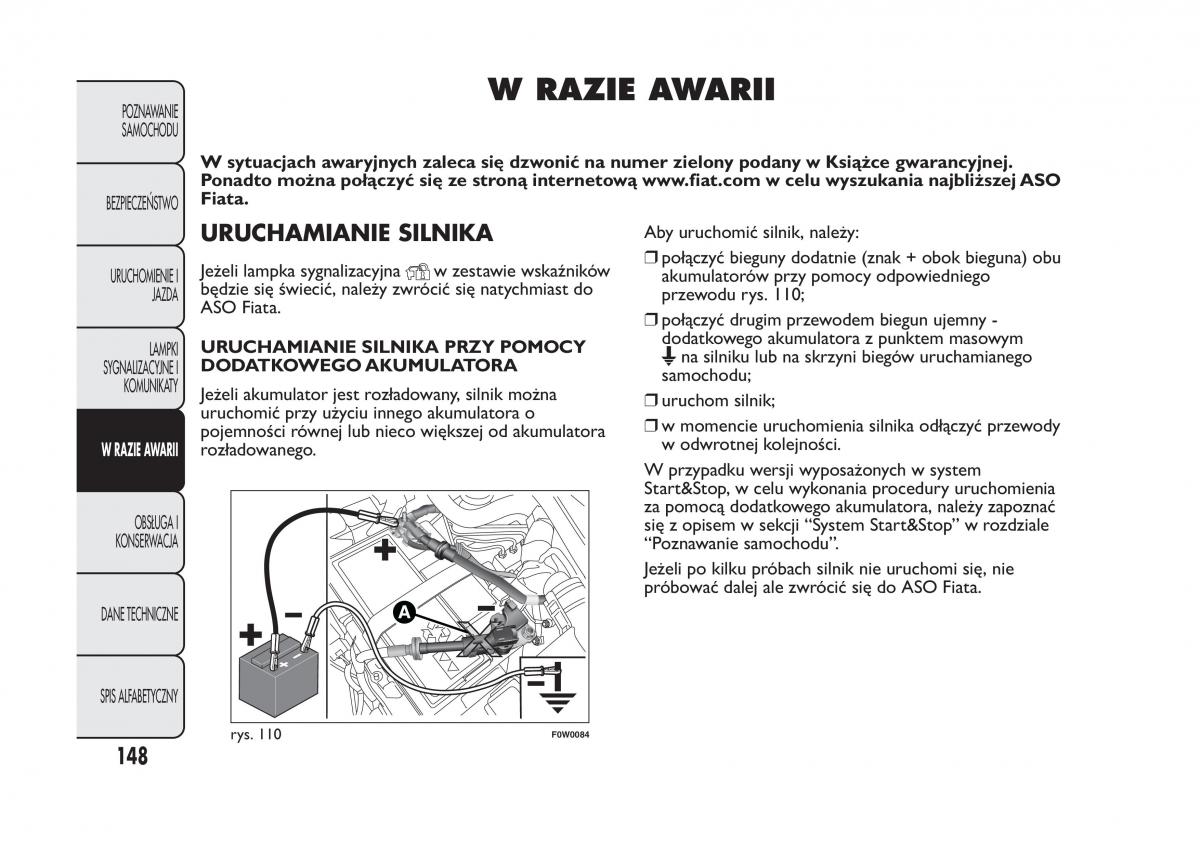 Fiat Panda III 3 instrukcja obslugi / page 152