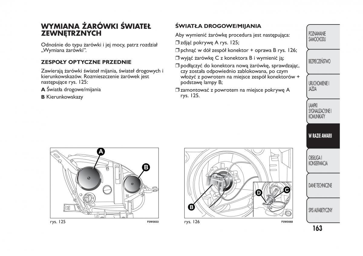 Fiat Panda III 3 instrukcja obslugi / page 167