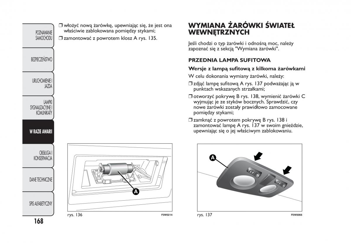 Fiat Panda III 3 instrukcja obslugi / page 172