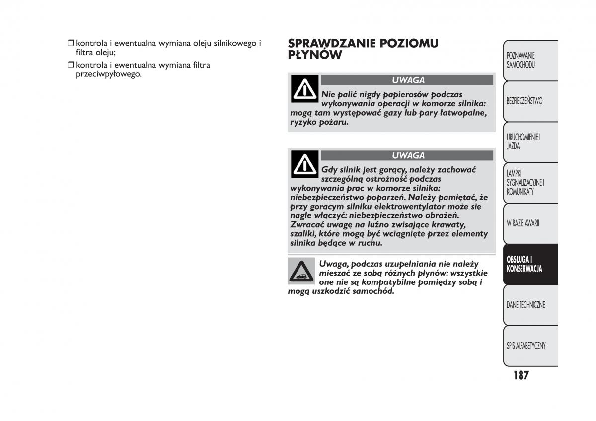 Fiat Panda III 3 instrukcja obslugi / page 191