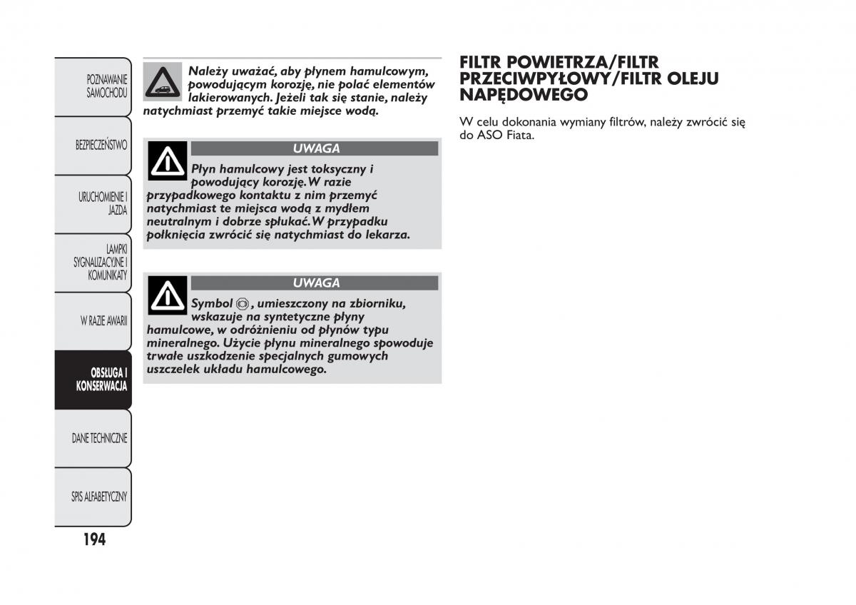 Fiat Panda III 3 instrukcja obslugi / page 198