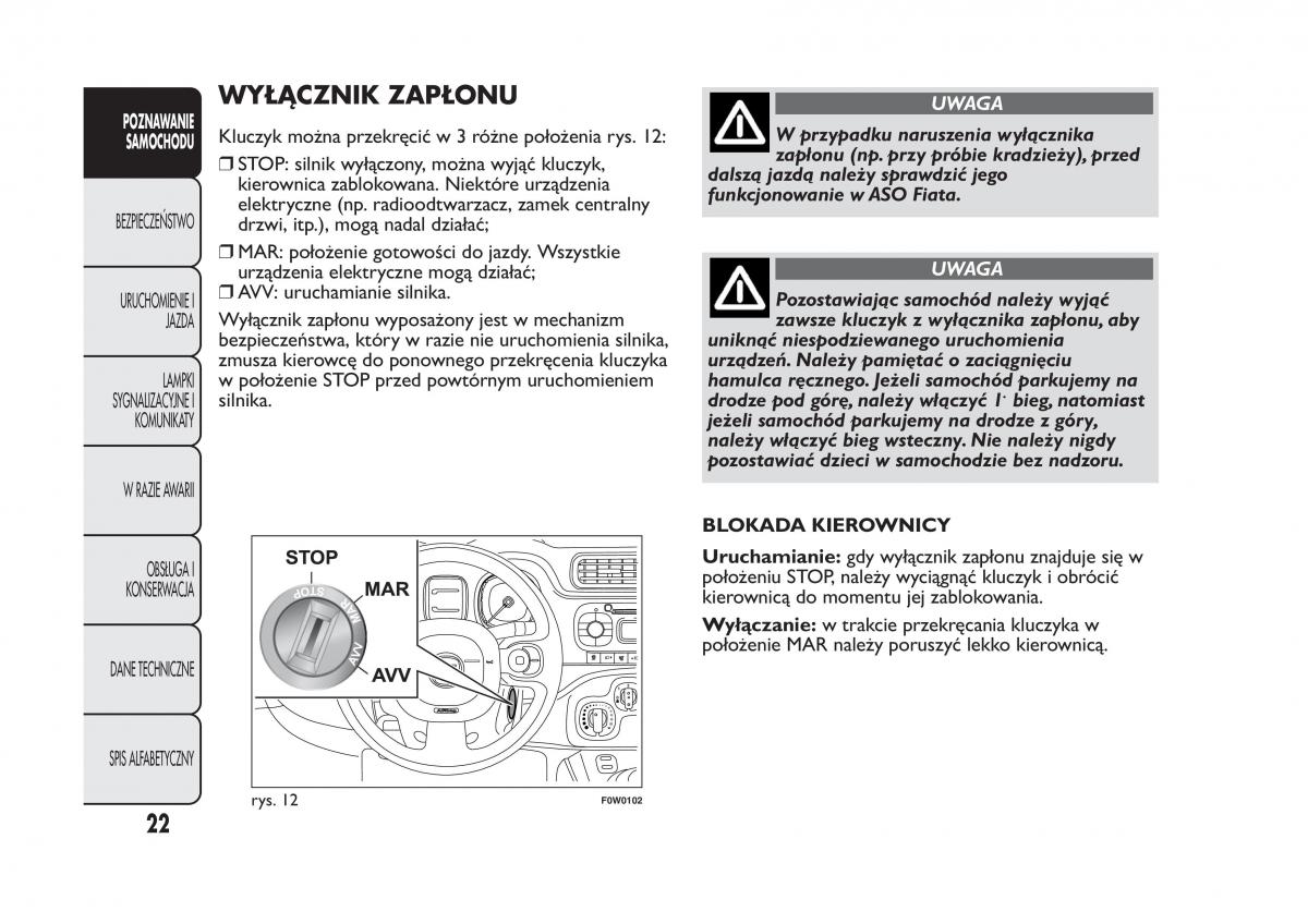 Fiat Panda III 3 instrukcja obslugi / page 26