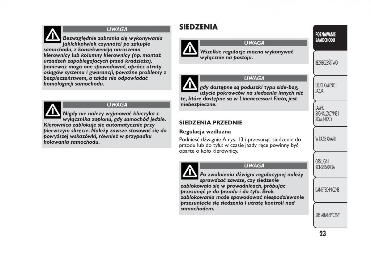 Fiat Panda III 3 instrukcja obslugi / page 27