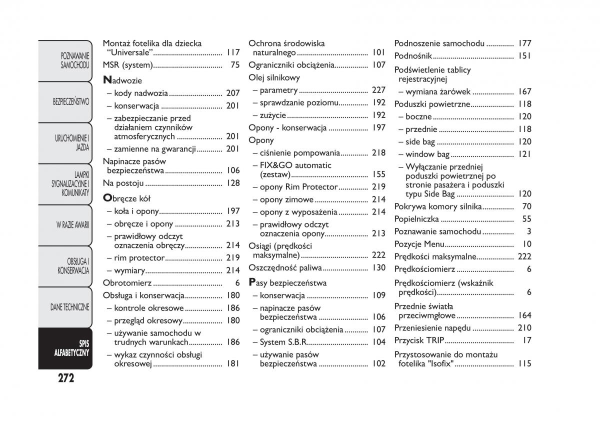 Fiat Panda III 3 instrukcja obslugi / page 276