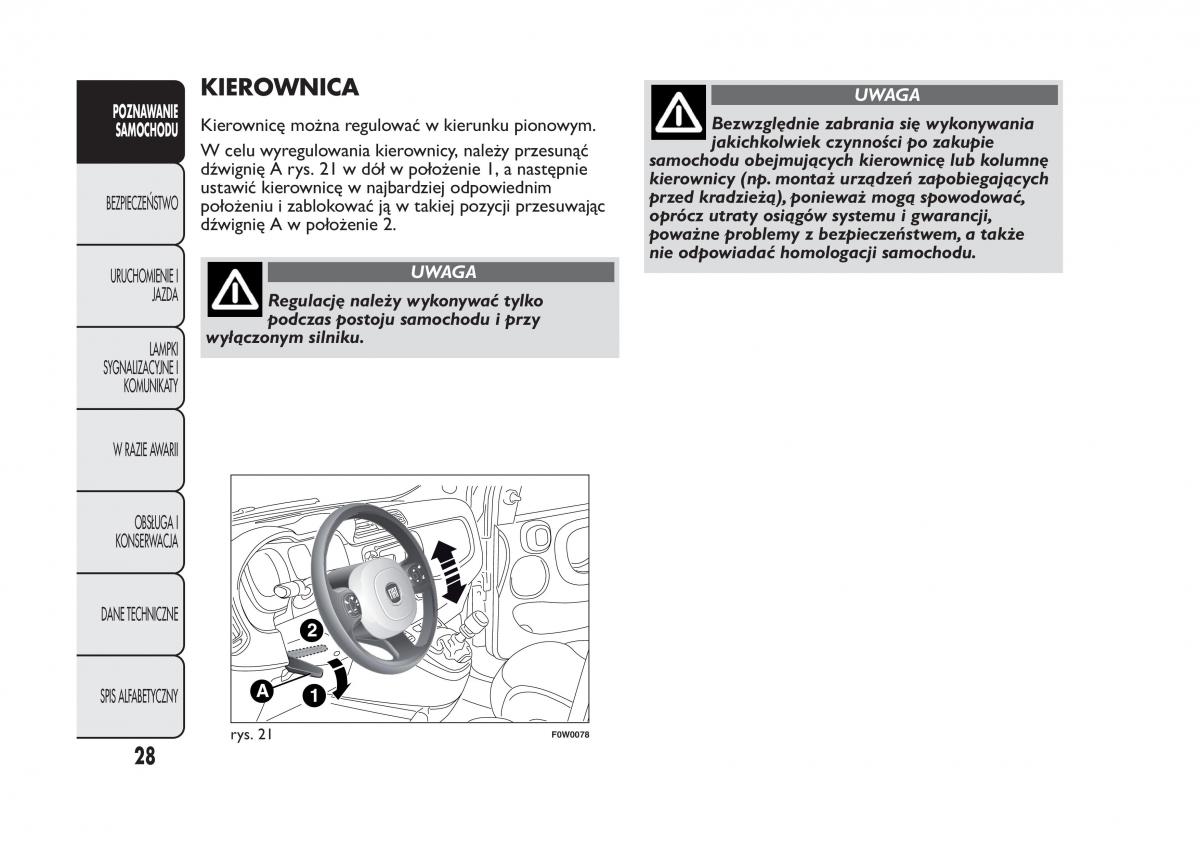 Fiat Panda III 3 instrukcja obslugi / page 32