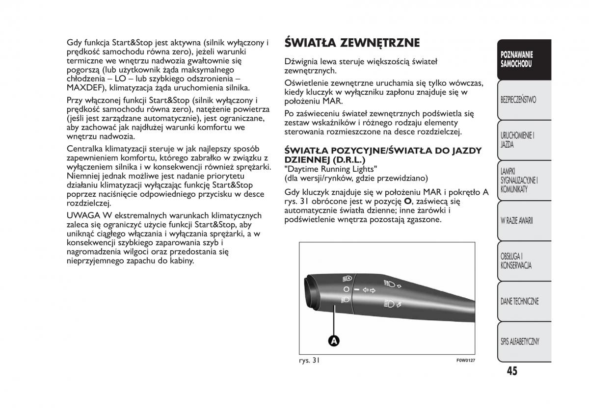Fiat Panda III 3 instrukcja obslugi / page 49