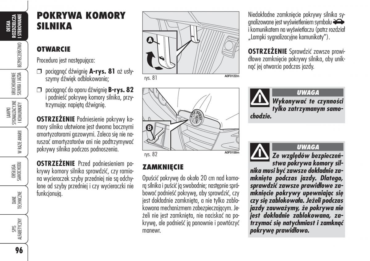 Alfa Romeo Brera Spider instrukcja obslugi / page 98