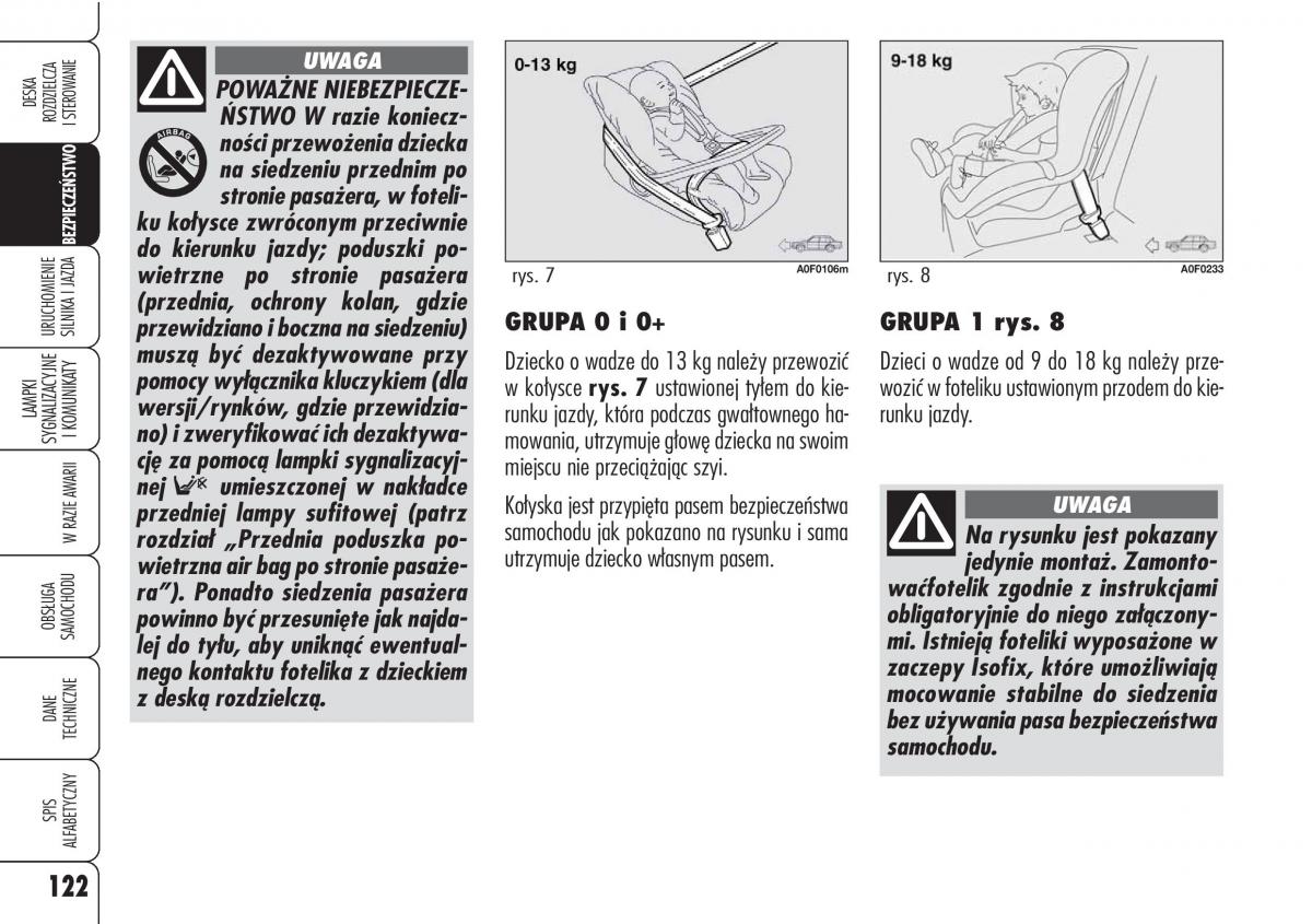 Alfa Romeo Brera Spider instrukcja obslugi / page 124