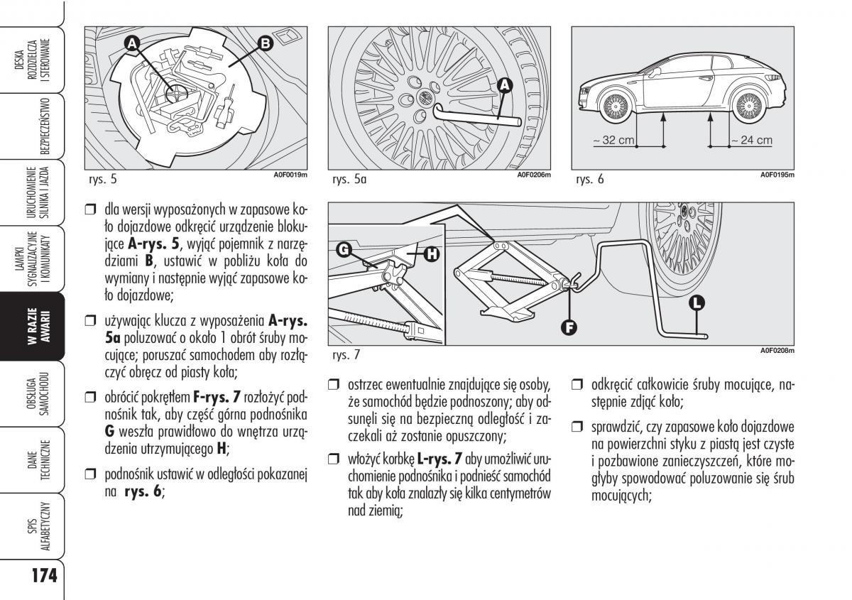 Alfa Romeo Brera Spider instrukcja obslugi / page 176