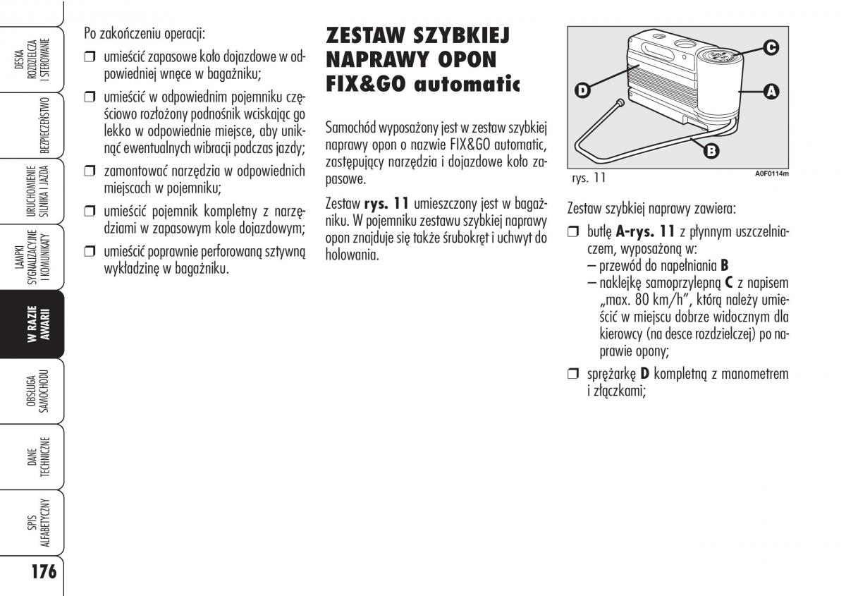 Alfa Romeo Brera Spider instrukcja obslugi / page 178