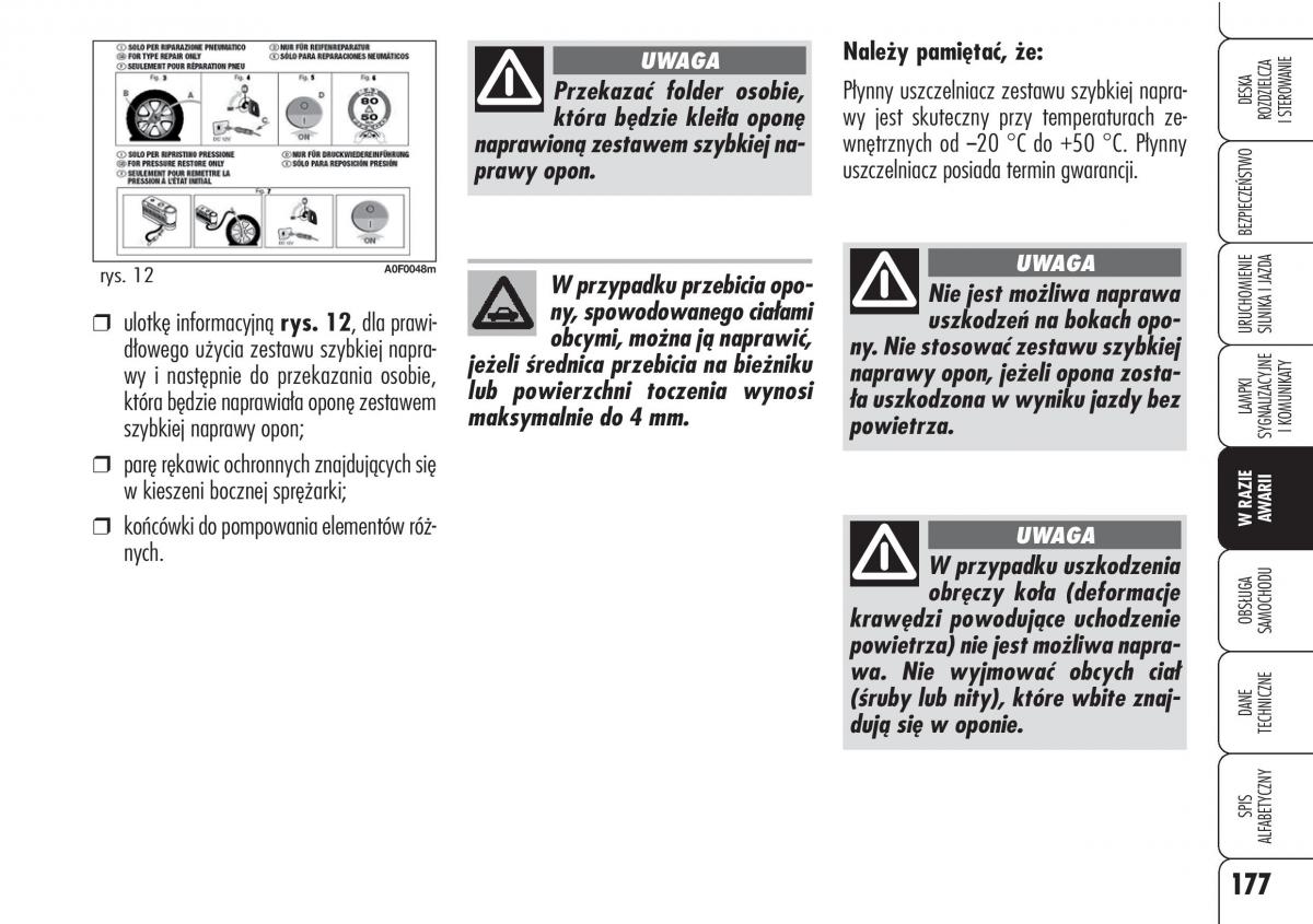 Alfa Romeo Brera Spider instrukcja obslugi / page 179