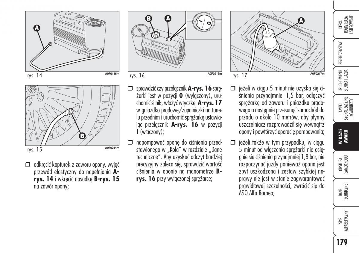 Alfa Romeo Brera Spider instrukcja obslugi / page 181