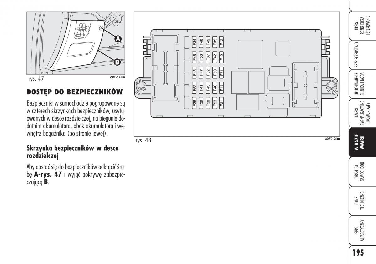 Alfa Romeo Brera Spider instrukcja obslugi / page 197