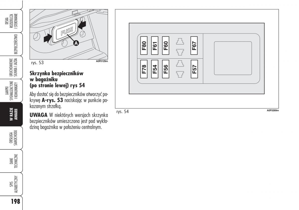 Alfa Romeo Brera Spider instrukcja obslugi / page 200