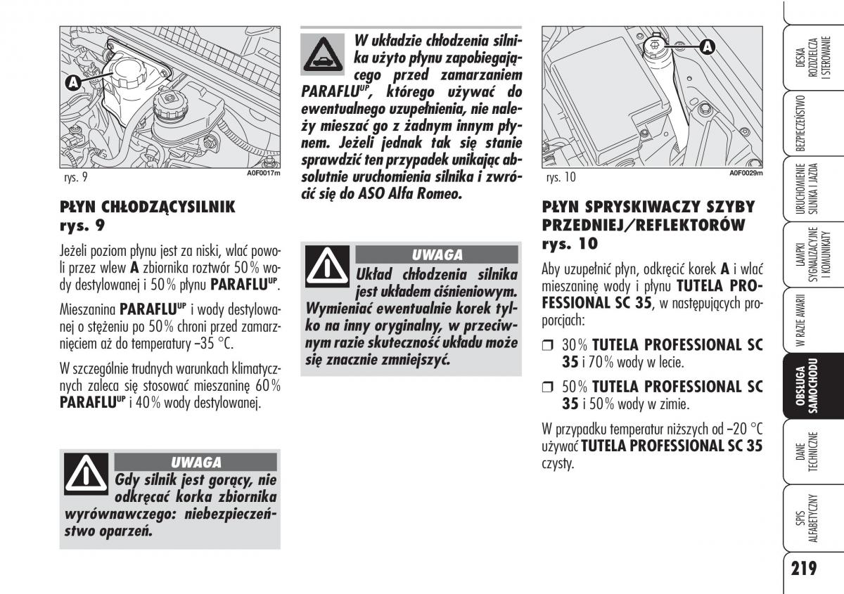 Alfa Romeo Brera Spider instrukcja obslugi / page 221