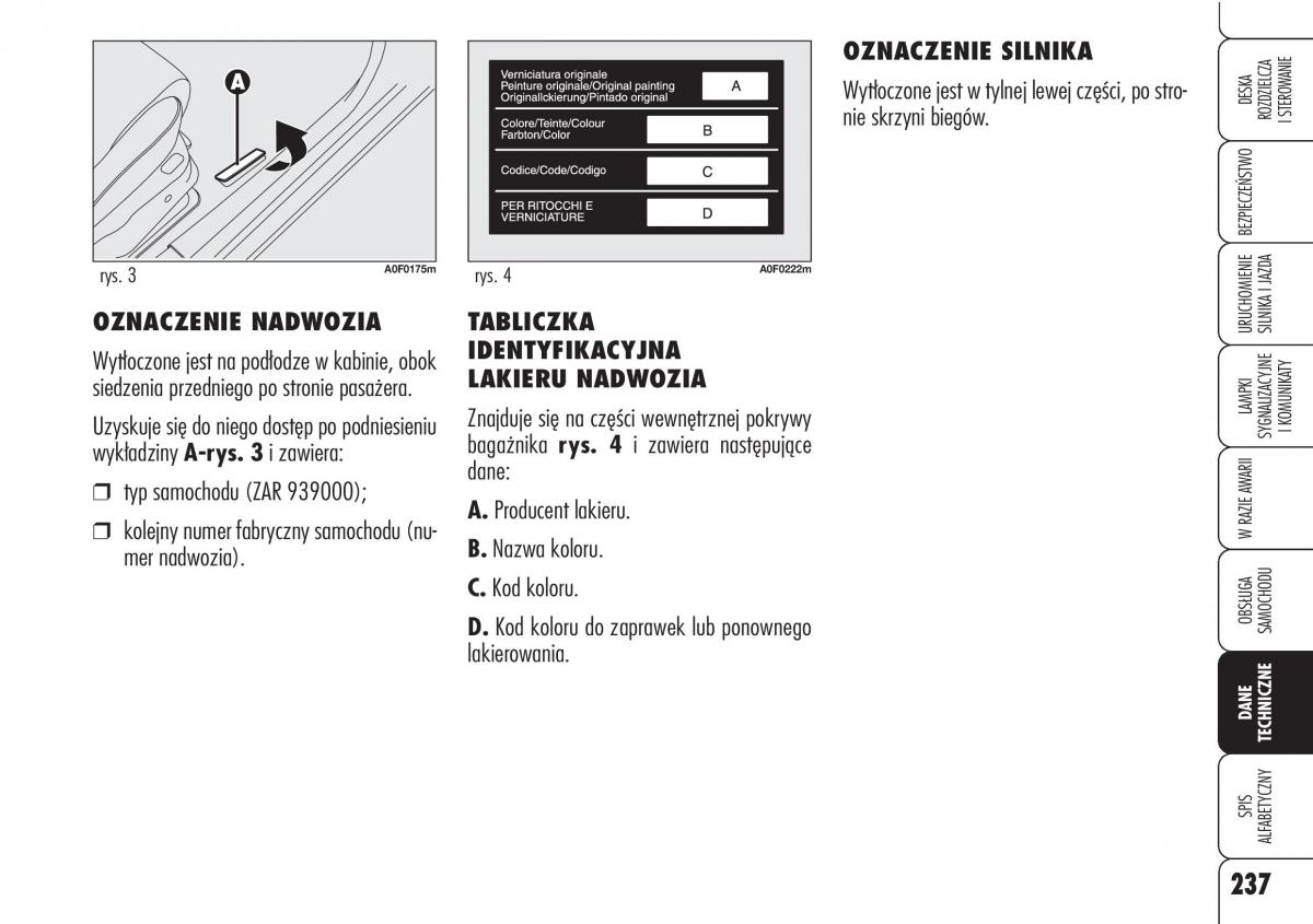 Alfa Romeo Brera Spider instrukcja obslugi / page 239