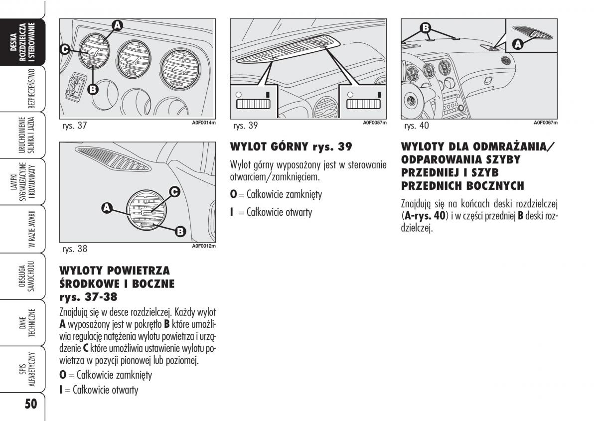 Alfa Romeo Brera Spider instrukcja obslugi / page 52