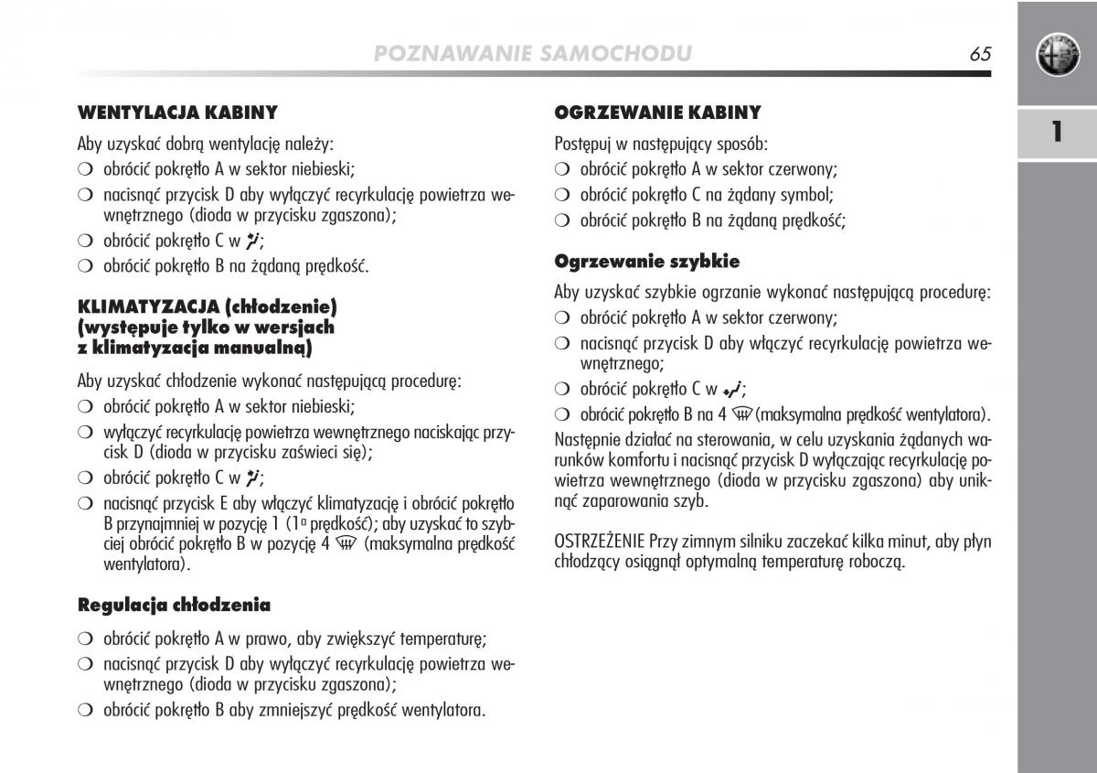 manual  Alfa Romeo Mito instrukcja / page 66