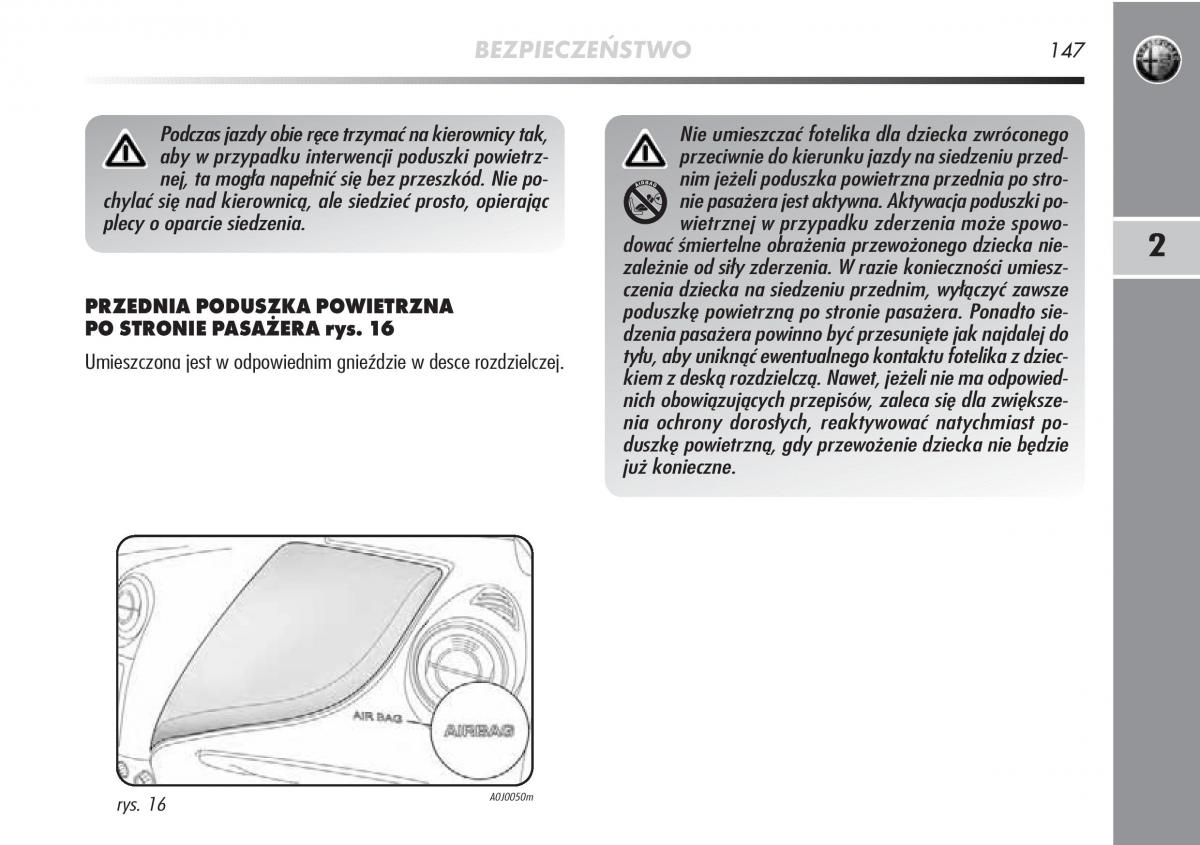 manual  Alfa Romeo Mito instrukcja / page 148