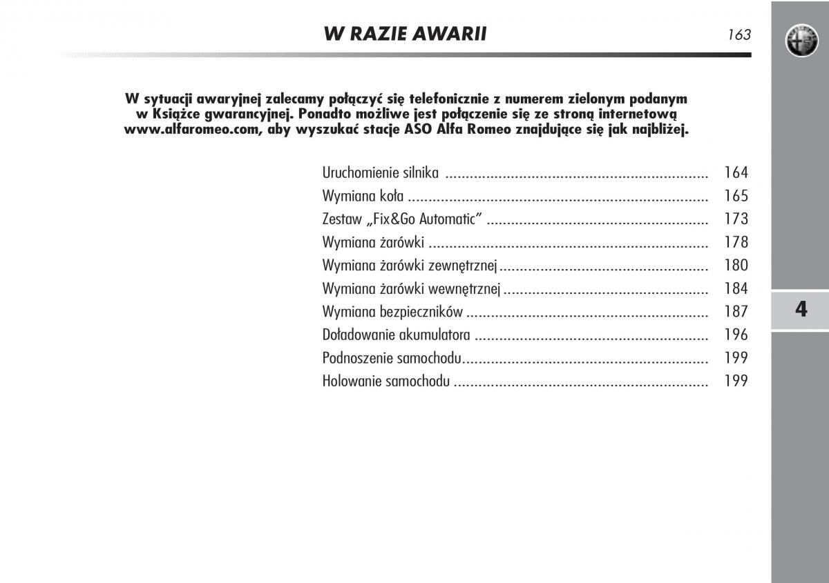 manual  Alfa Romeo Mito instrukcja / page 164