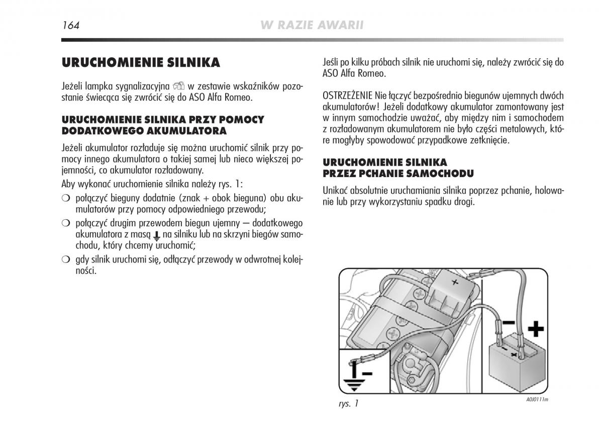 manual  Alfa Romeo Mito instrukcja / page 165