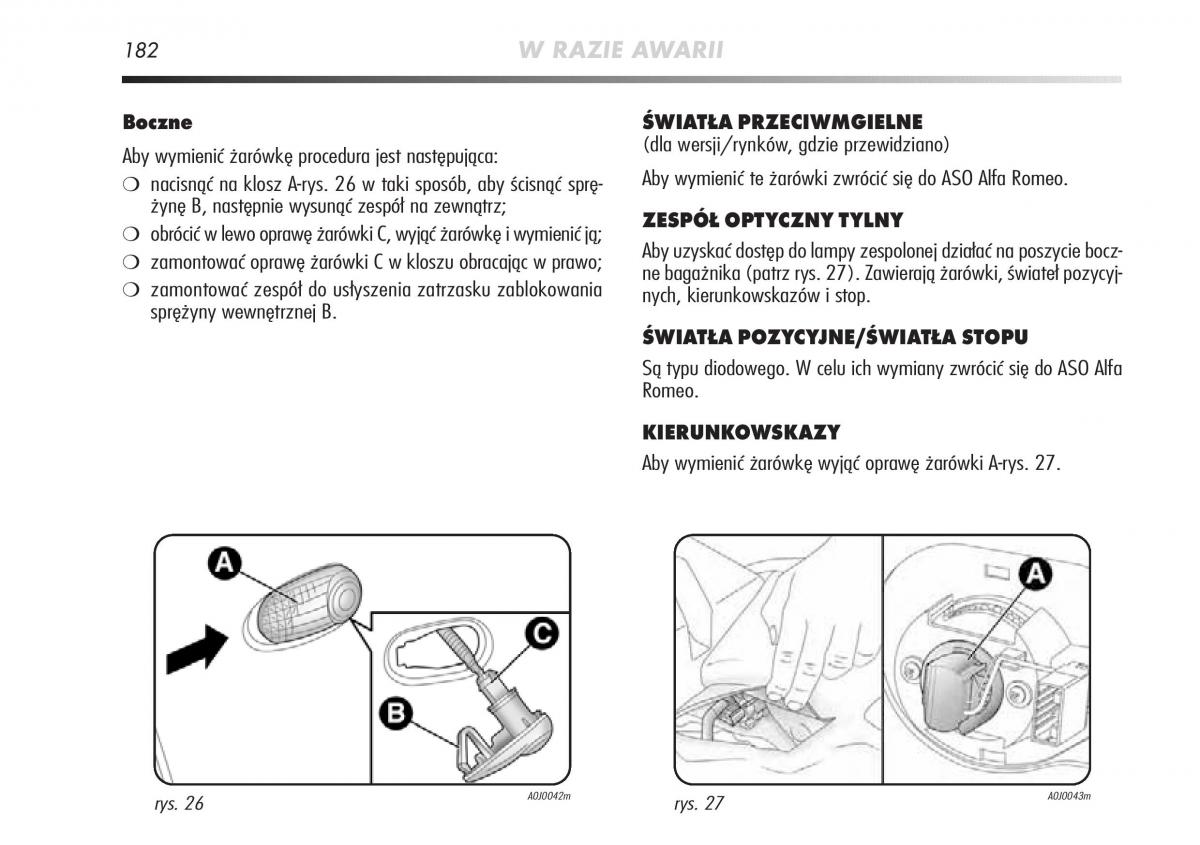 manual  Alfa Romeo Mito instrukcja / page 183