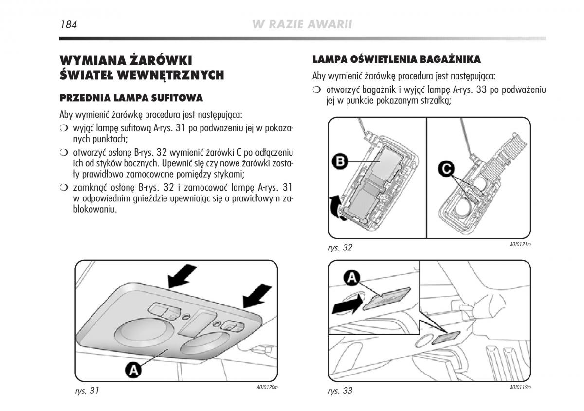 Alfa Romeo Mito instrukcja obslugi / page 185