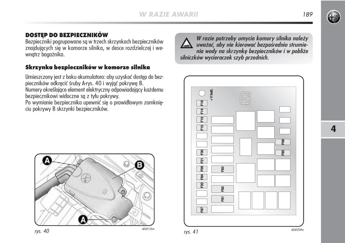 manual  Alfa Romeo Mito instrukcja / page 190