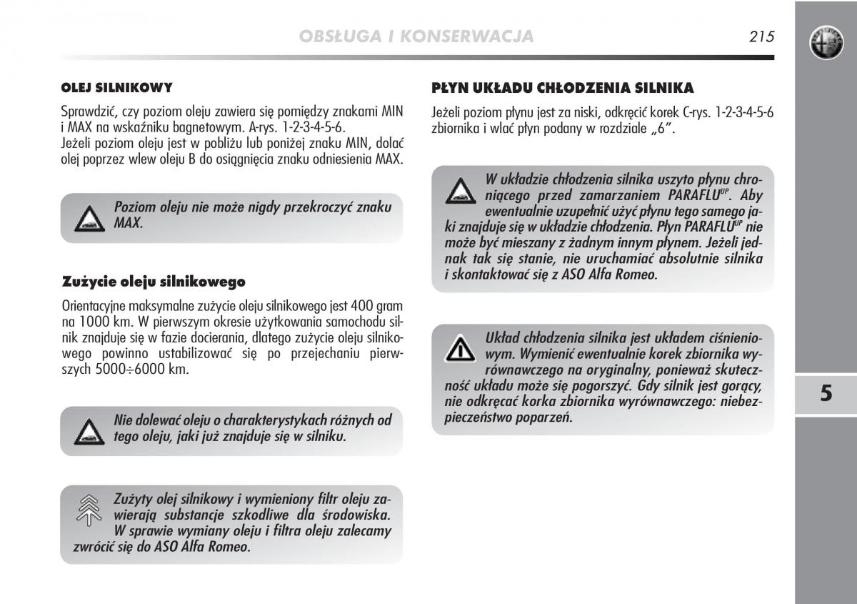 manual  Alfa Romeo Mito instrukcja / page 216