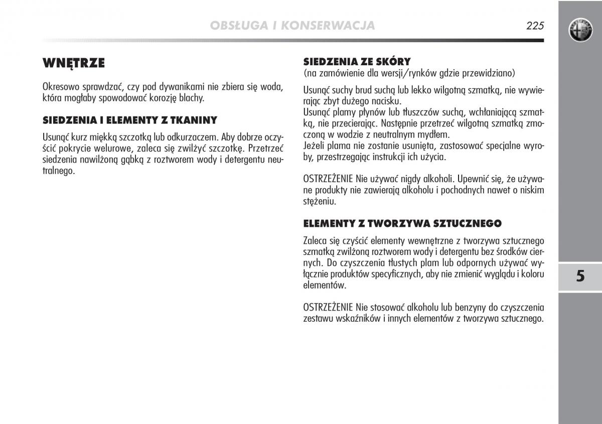 manual  Alfa Romeo Mito instrukcja / page 226