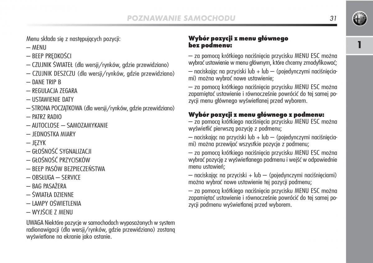 manual  Alfa Romeo Mito instrukcja / page 32