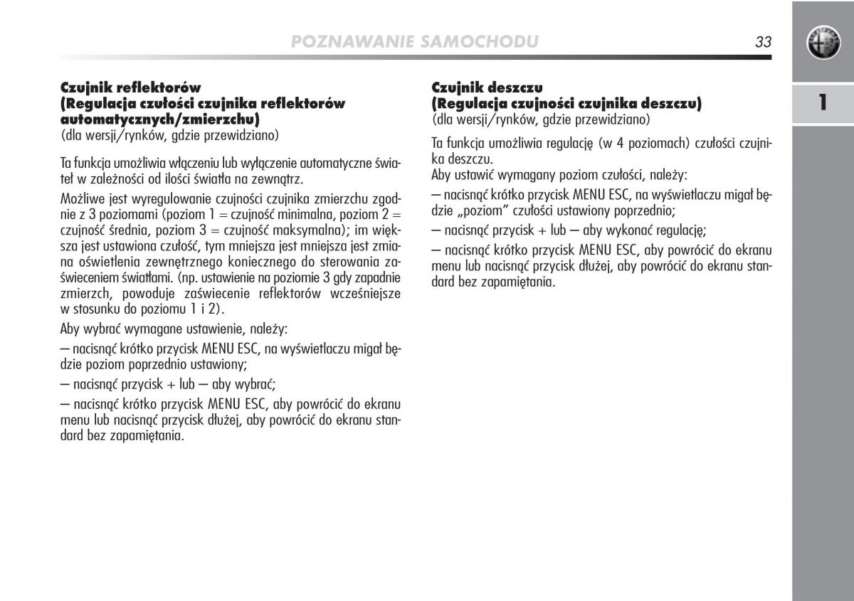 Alfa Romeo Mito instrukcja obslugi / page 34