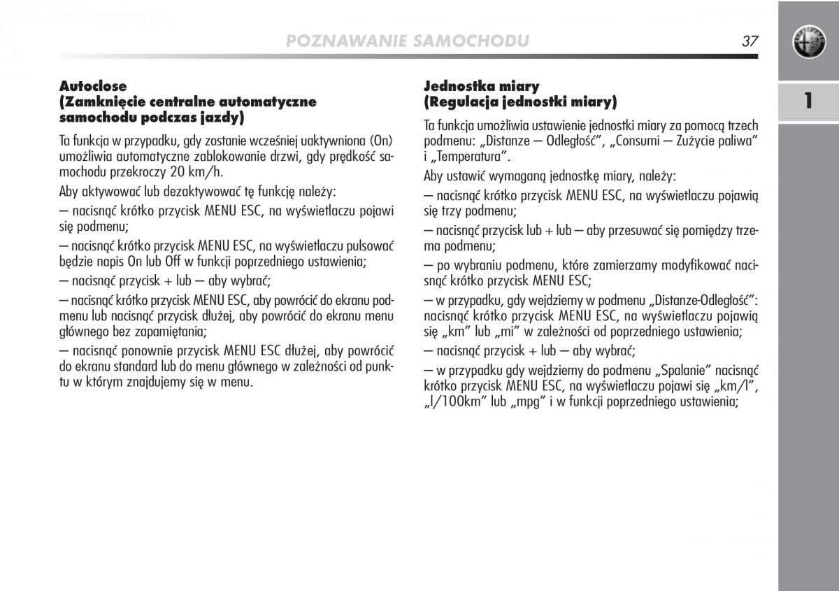 manual  Alfa Romeo Mito instrukcja / page 38