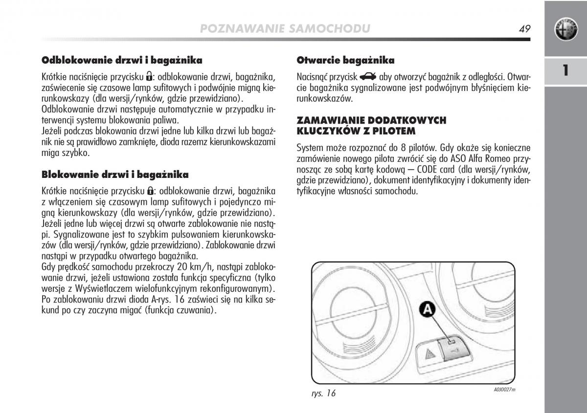 manual  Alfa Romeo Mito instrukcja / page 50