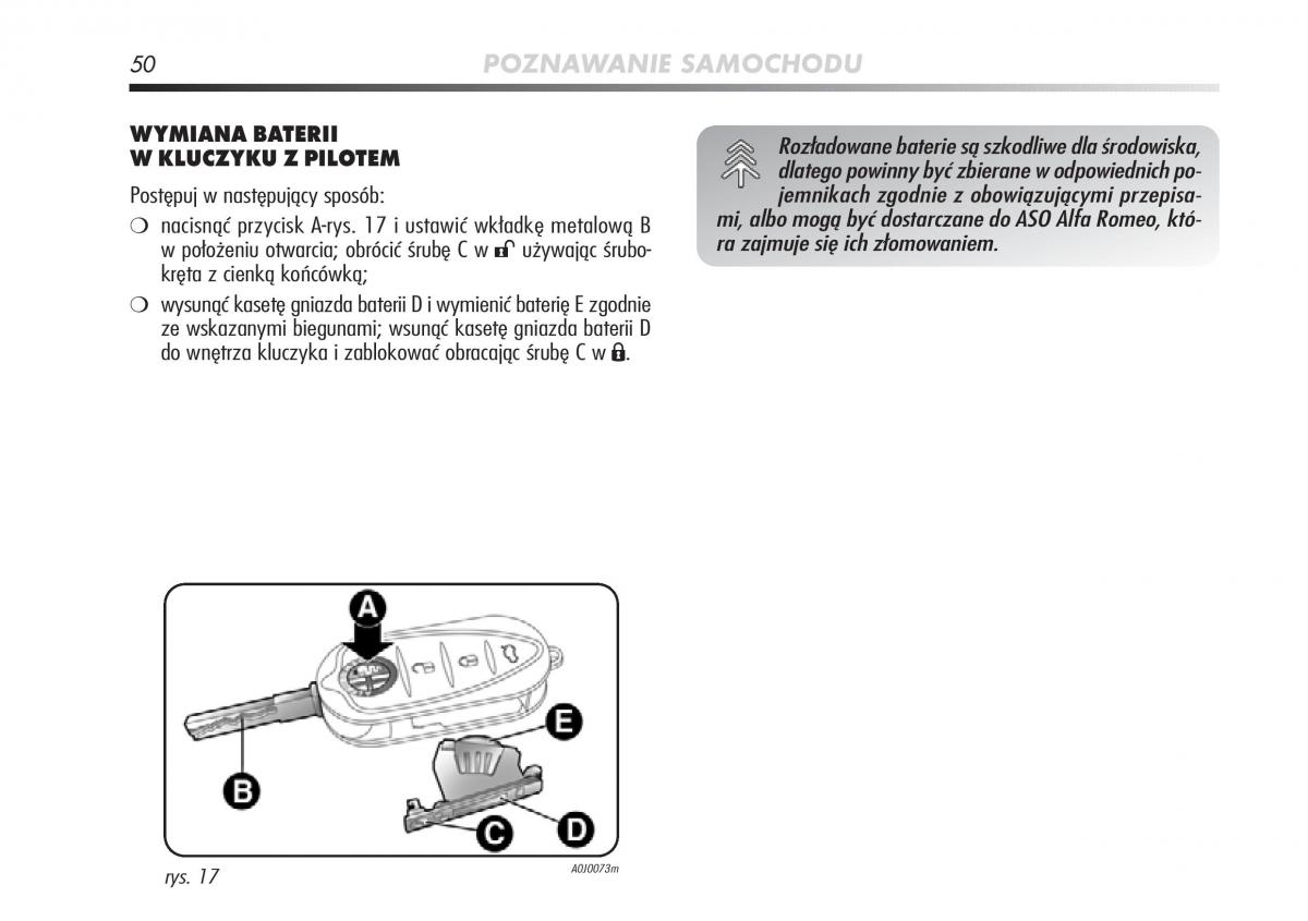 manual  Alfa Romeo Mito instrukcja / page 51