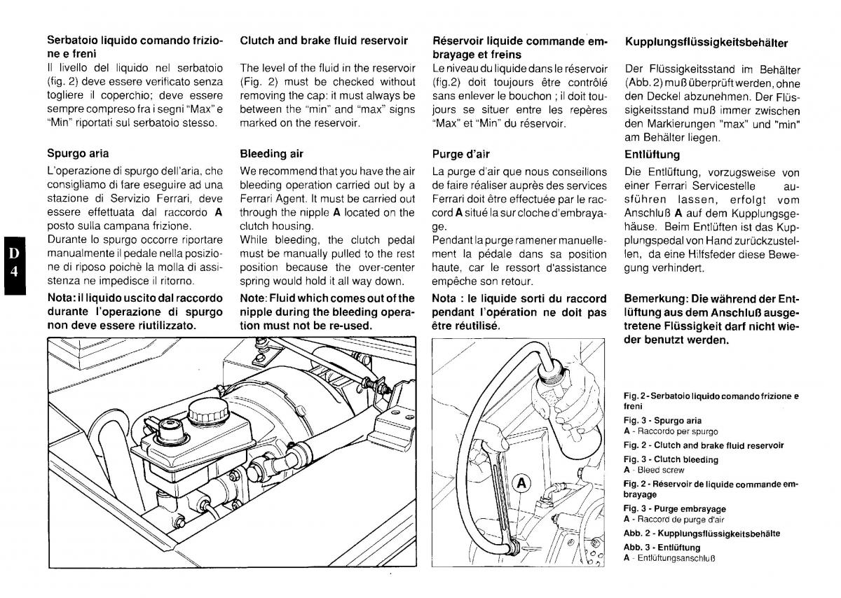 Ferrari Testarossa owners manual / page 55