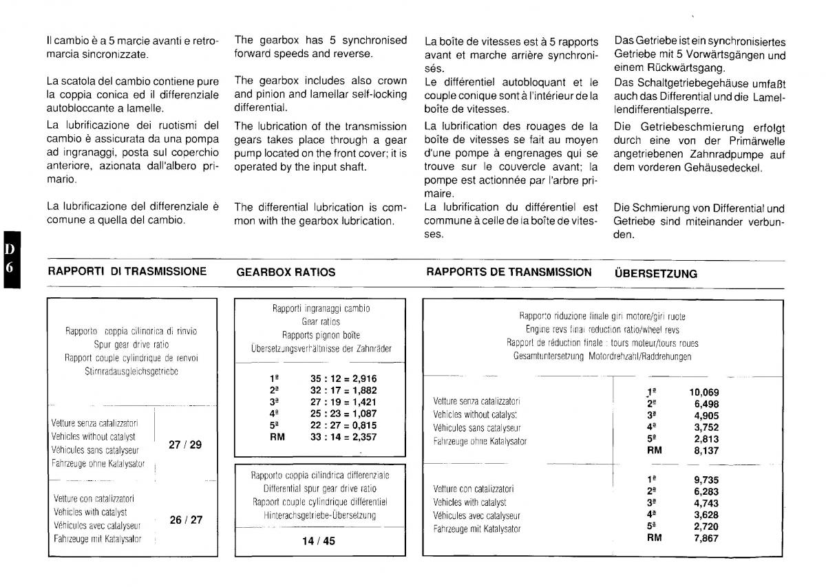 Ferrari Testarossa owners manual / page 57